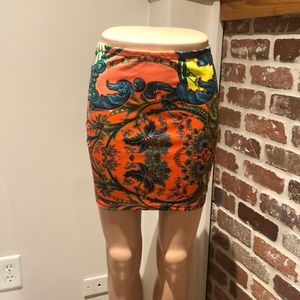 Bright orange skirt size small
